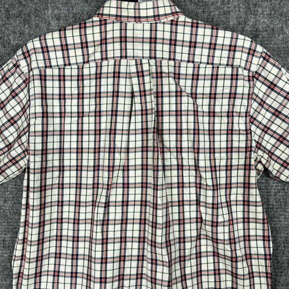LL Bean Shirt Mens‎ L Traditional Fit Plaid Short-Sleeve Business Casual Travel - Picture 4 of 10